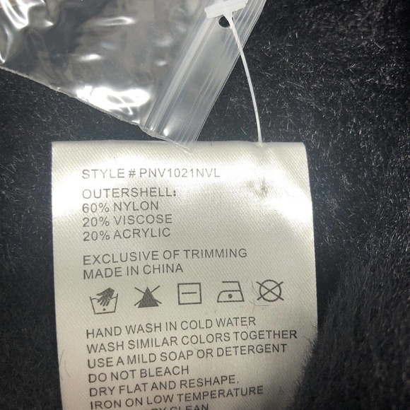 NVLT Coat Womens S/P Black Fringe Hem Ultra Soft Mink Eyelash Coatigan Jacket - Picture 13 of 15